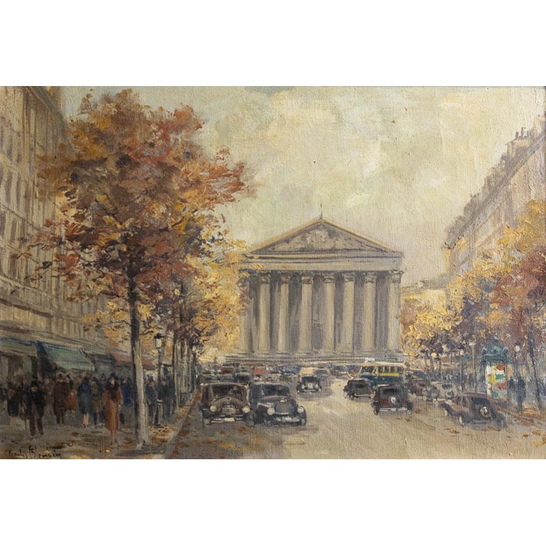 Lote anterior: Pintura de Charles Blondin, La Madeleine: Óleo sobre tela