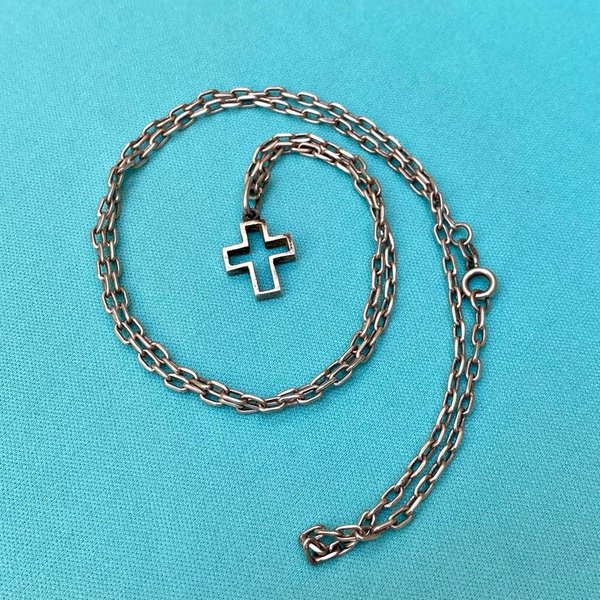 Cadena con crucifijo en plata - Joya de alta calidad - imagen 1