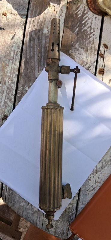 Soplete antiguo de bronce para venta - imagen 6
