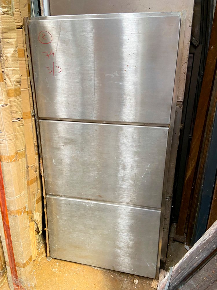 Dos chapones de acero inoxidable para refrigerador - imagen 3