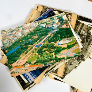 Caja de madera y lote de postales - imagen 3