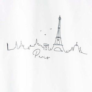Remera Blanca "Paris" Talle S - imagen 2