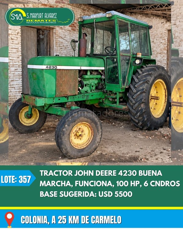 Tractor John Deere 4230 Usado en Venta