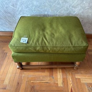 Banqueta de Madera con Almohadón Verde - imagen 2