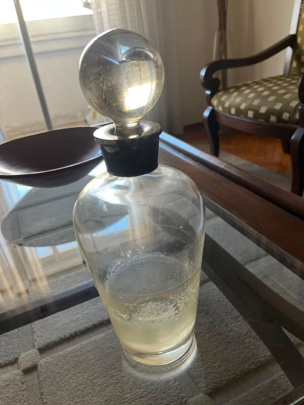 Botellón Antiguo de Vidrio con Tapón - imagen 1