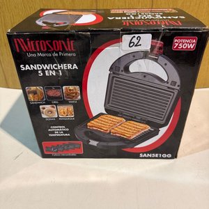 Lote siguiente: Sandwichera Microsonic 5 en 1 con Placas Intercambiables