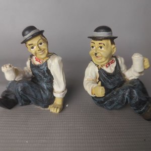 Figuras Clásicas "El Gordo y El Flaco" Santini Italy Style - imagen 1