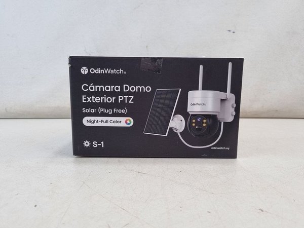 Cámara de Seguridad Domo PTZ OdinWatch Exterior con Panel Solar y Visión Nocturna a Color - imagen 1