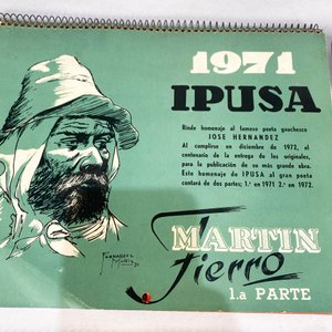 Lote de 4 Almanaques Antiguos Coleccionables IPUSA: Martín Fierro, El Viejo Pancho, Juan Zorrilla de San Martín, Forjadores de la Patria - imagen 3