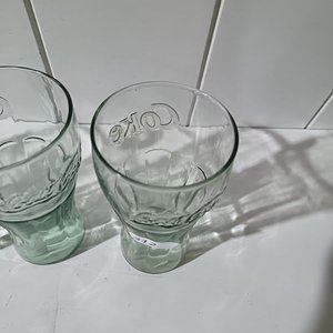 Lote de 4 Vasos Coca-Cola Vintage Verdes - imagen 3