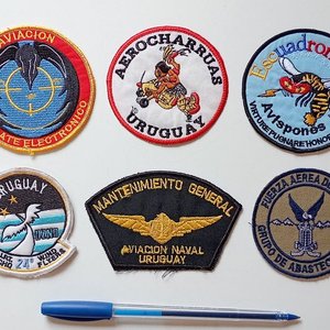 Lote siguiente: Lote de 6 Parches de Aviación Militar de Distintos Países y FAU