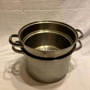 Lote - una olla pastera / vaporera multifunción de acero inoxidable - imagen 2