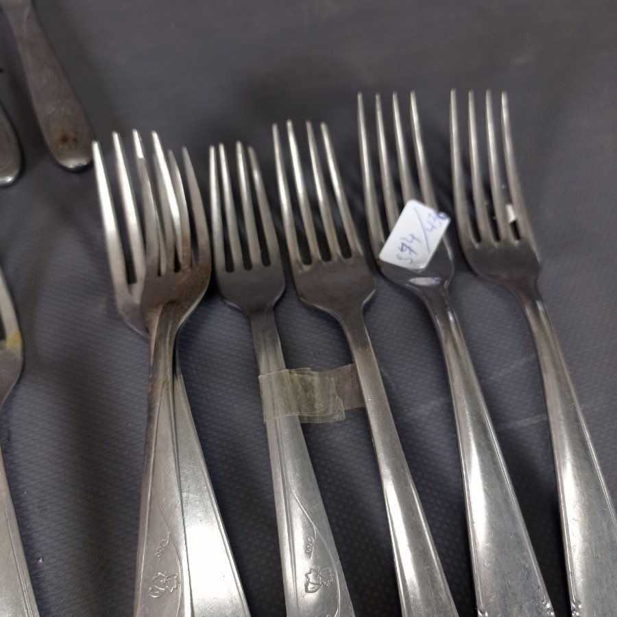 Conjunto de cubiertas de mesa de plata - imagen 6