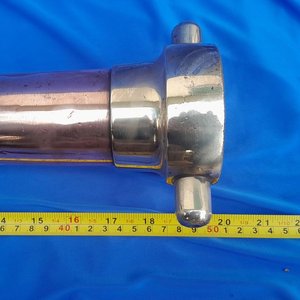 Lanza de Manguera de Incendio Antigua Merryweather & Sons Cobre y Bronce - imagen 8