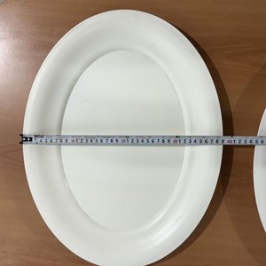 Lote de 5 Bandejas Ovaladas: Peltre/Platino, Plástico y Metal Grabado - imagen 6