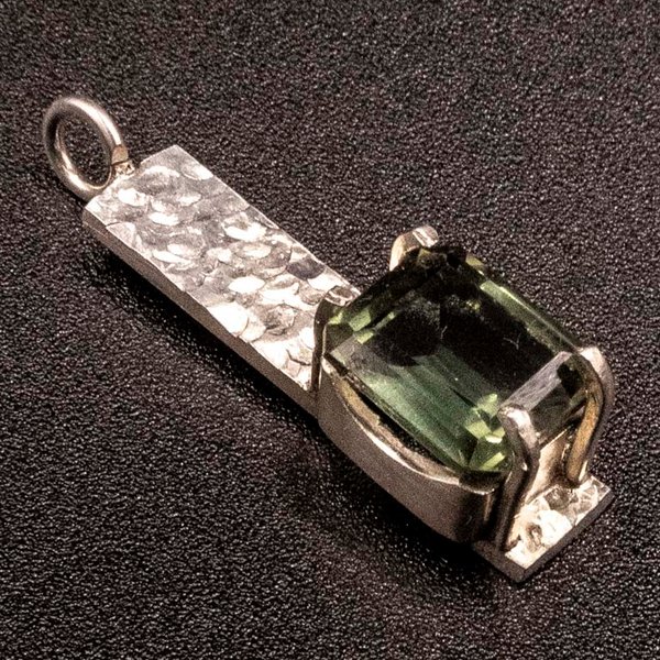 Colgante de Plata 950 con Prasiolita Rectangular - imagen 1