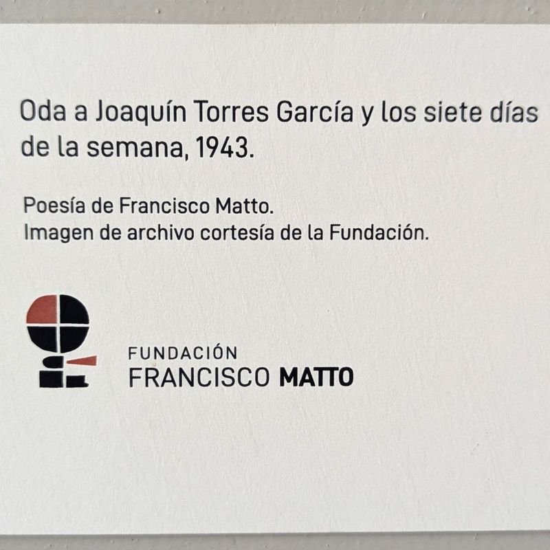 Reproducción de obra de Francisco Matto: Oda a Joaquín Torres Garcia y los siete días de la semana, 1946 - imagen 4