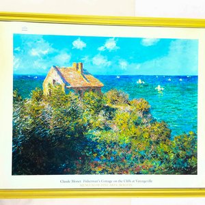 Lote siguiente: Lámina "Fisherman's Cottage on the Cliffs at Varengeville" de Claude Monet, 90 x 69 cm
