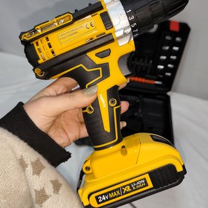 Taladro Recargable DUNLANDI 24V con 2 Baterías de Litio y Accesorios - imagen 5