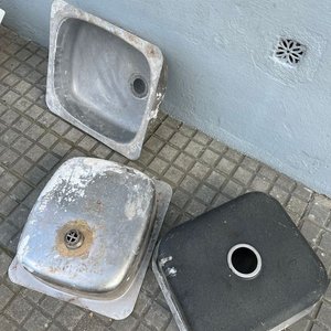 3 Piletas de Acero Inoxidable Medidas 45x40 cm - imagen 2