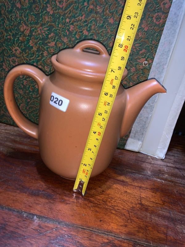 Juego de Te en Cerámica Marrón - Conjunto de Tazas, Platos y Utensilios - imagen 8