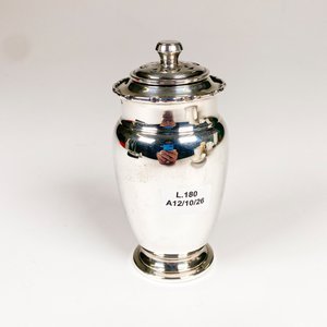 Cernidor de Plata 925 Antigua con Tapa - imagen 2