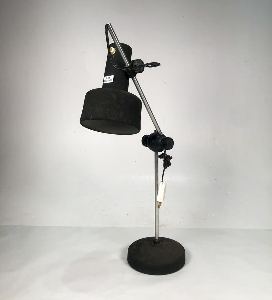Lámpara de Mesa Metálica Negra Ajustable 54 cm