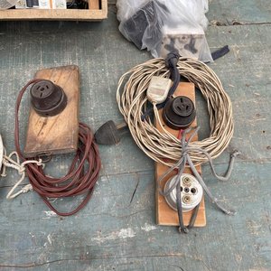 Lote de Alargues y Conectores Eléctricos Antiguos - imagen 3