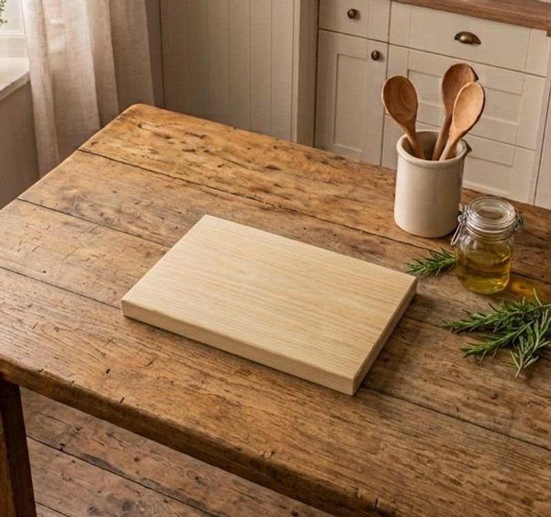 Tabla de Madera para Asado y Picada, Natural, 30x20 cm