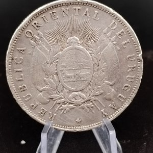 Moneda de Plata 1 Peso Uruguay 1893 - Coleccionismo Numismático - imagen 5
