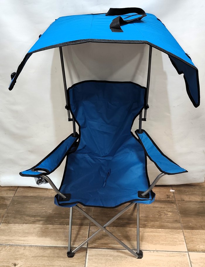Silla plegable para playa/jardín con techo, excelente condición - imagen 4