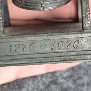 Réplica Campana de la Libertad "1776-1976" Antigua Metálica - imagen 8