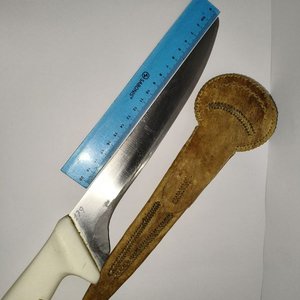 Cuchilla de Frigorífico con Vaina de Cuero Trabajada - imagen 2