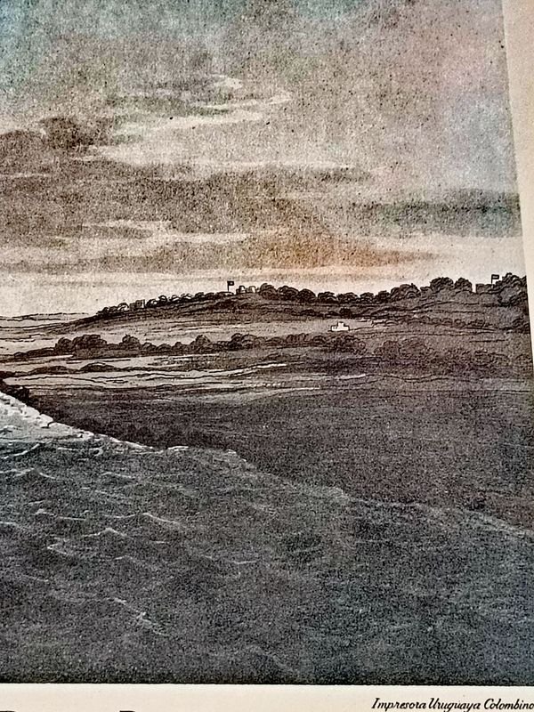Lámina "Vista de Montevideo, Río de la Plata, durante el Sitio Británico" (c. 1807) - imagen 5