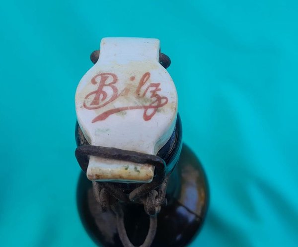 Antigua botella de refrescos 'Bilz' en porcelana - imagen 4