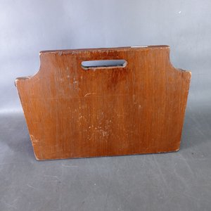 Revistero de Madera con Adorno de Peine de Esquilador - imagen 5