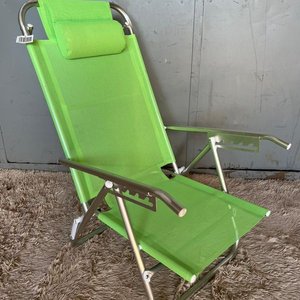 Lote siguiente: Silla de Playa Plegable Verde en Aluminio, 5 Posiciones