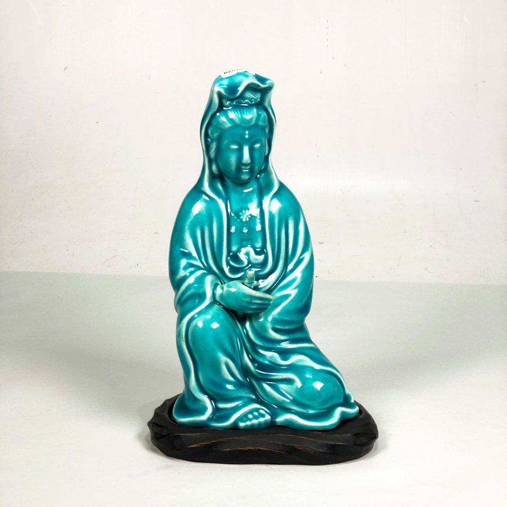 Figura Buda Dama Celeste Cerámica 26 cm