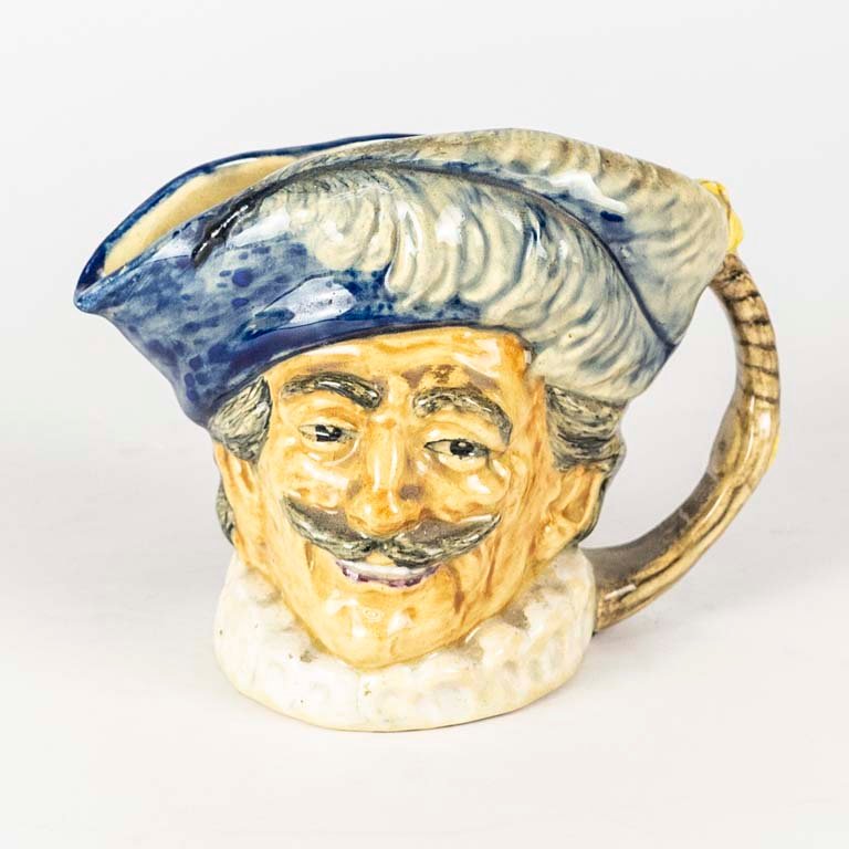 Lote siguiente: Jarra de vino de cerámica personaje - Medidas: alto 15cm