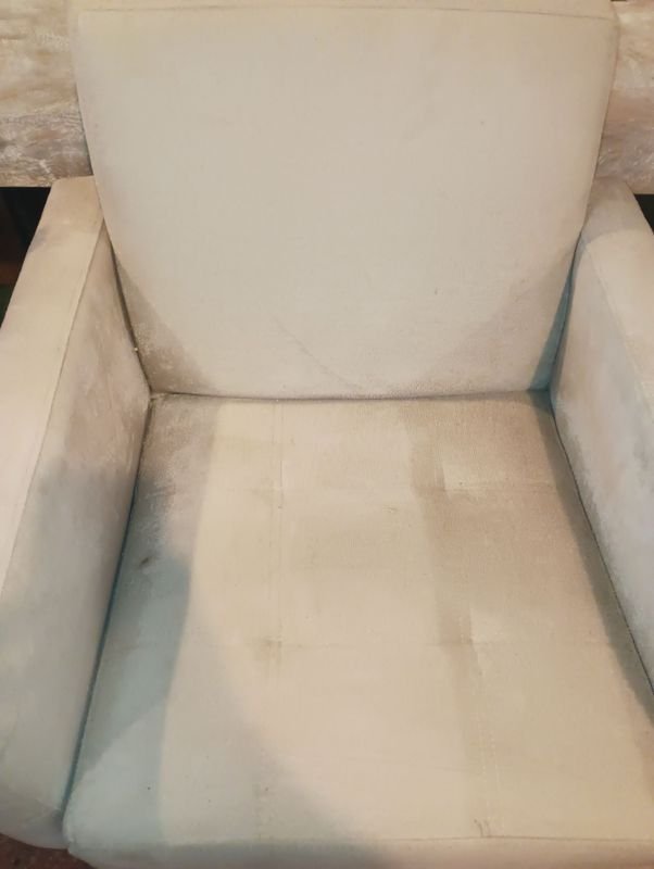 Sillon de cuero con posabrazos y respaldar - imagen 2