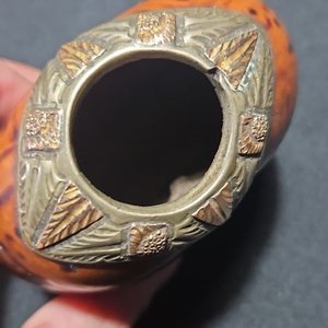 Mate Galleta de Calabaza con Detalles en Plata y Oro - imagen 3
