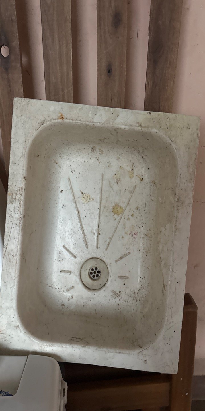 Pileta de Lavar Blanca Antigua