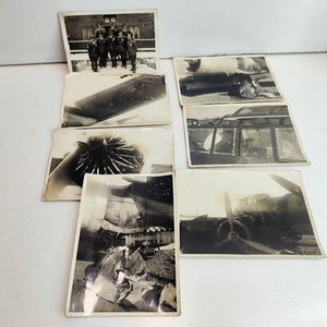 Lote siguiente: Lote de 7 Fotos Históricas: Bombardeo Italiano Segunda Guerra Mundial