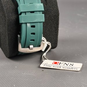 Reloj OFNS Malla Silicona Verde Cronógrafo Nuevo - imagen 5