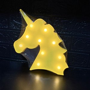 Lote siguiente: Luz Decorativa Unicornio Amarillo 20x20 cm