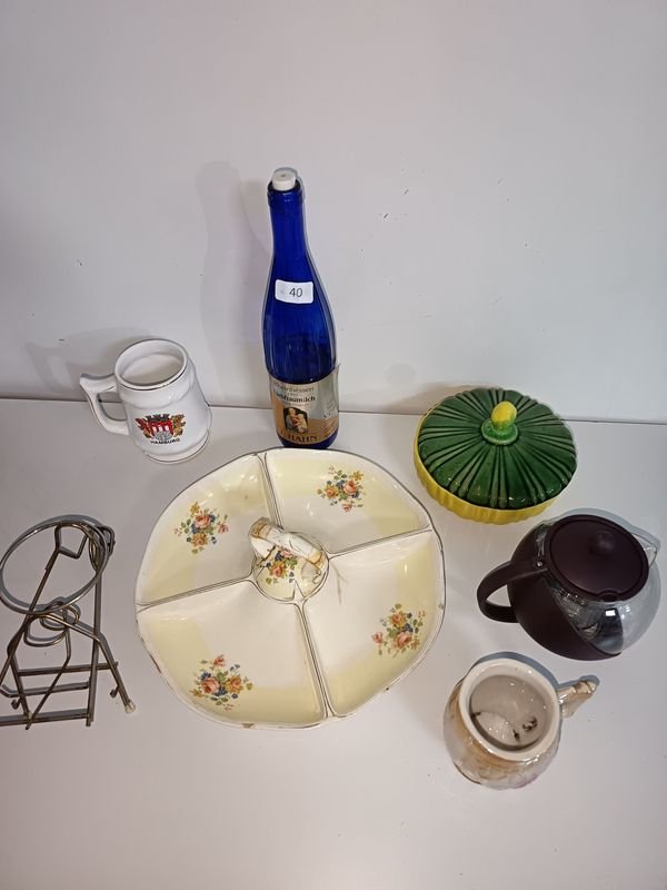 Lote de Vajilla y Accesorios de Cocina con Tetera y Jarra