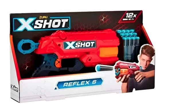 Pistola de Juguete X-Shot Reflex 6 con 12 Dardos