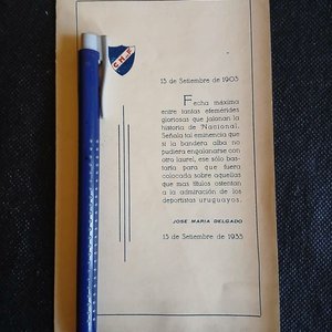 Díptico Conmemorativo "Canto a la Bandera" Club Nacional de Football 1933 - imagen 2