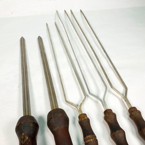 Lote de Pinchos para Parrilla con Mangos de Madera - imagen 3