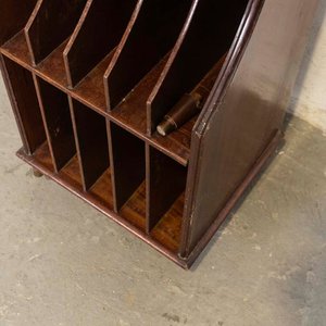 Mueble Organizador para Discos de Vinilo de Madera Oscura - imagen 2